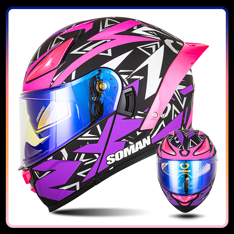 Modular Flip Up Motorcycle Helmet Dot Approved - Полнолицевой мотоциклетный шлем, одобренный DOT, откидной