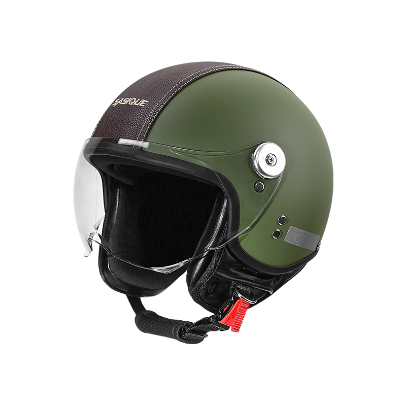 Vintage Open Face Retro Helmet - Винтажный мотоциклетный шлем с открытым лицом