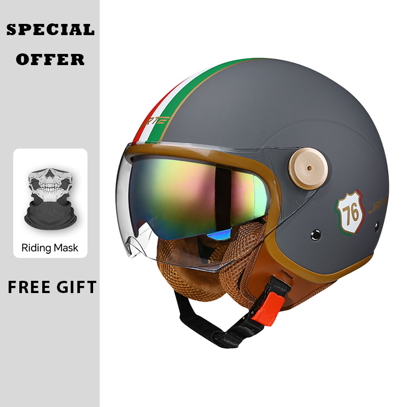 Vintage Open Face Retro Helmet - Ретро мотоциклетные шлемы с открытым лицом