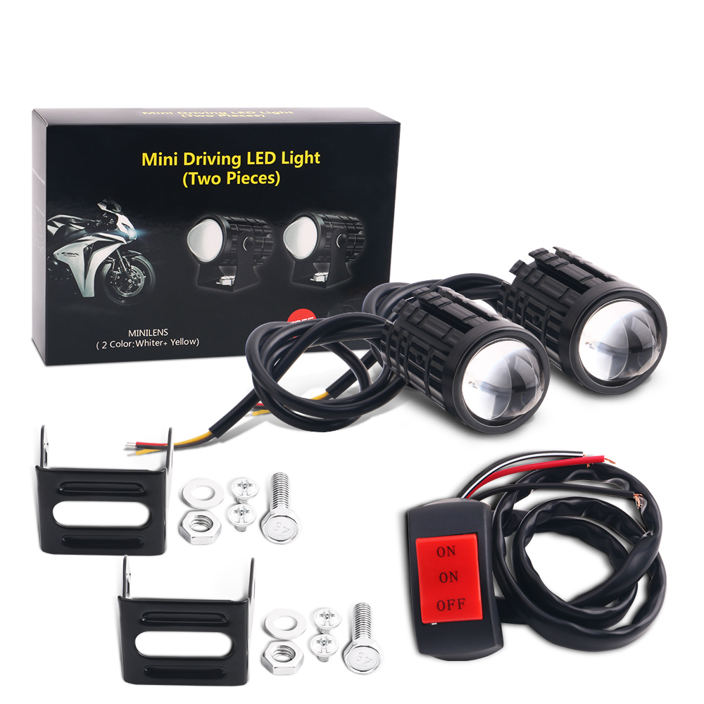 Universal Motorcycle Led Headlight Projector - Универсальная лампа для мотоцикла, 2 шт.