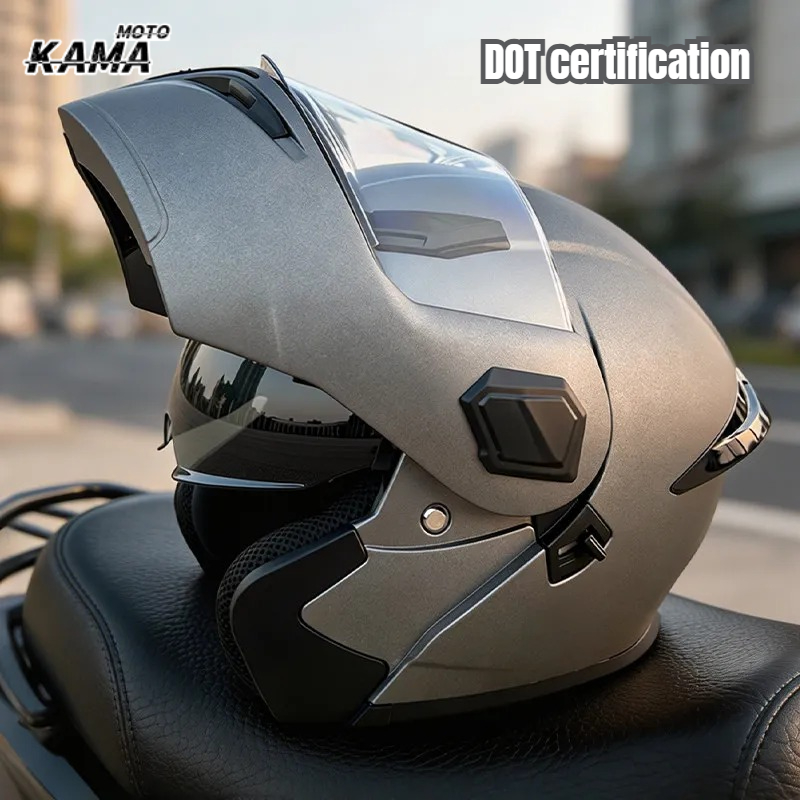Modular Flip Up Motorcycle Helmet Dot Approved - Откидной модульный мотоциклетный шлем, одобренный для