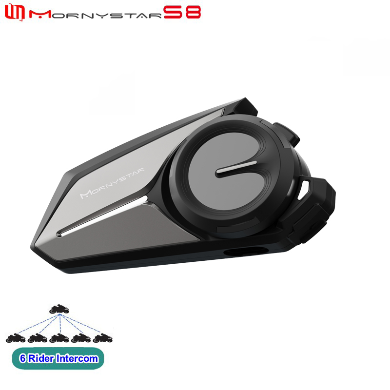 Universal Motorcycle Helmet Intercom Headset - Bluetooth-гарнитура Mornystar S8 для мотоциклетного шлема,