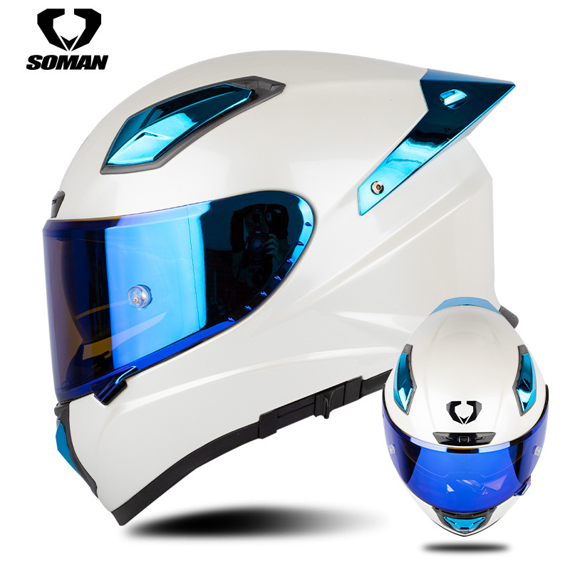 Мотоциклетный шлем Soman из уг – обзор и цена Carbon Fiber Lightweight Motorcycle Helmet