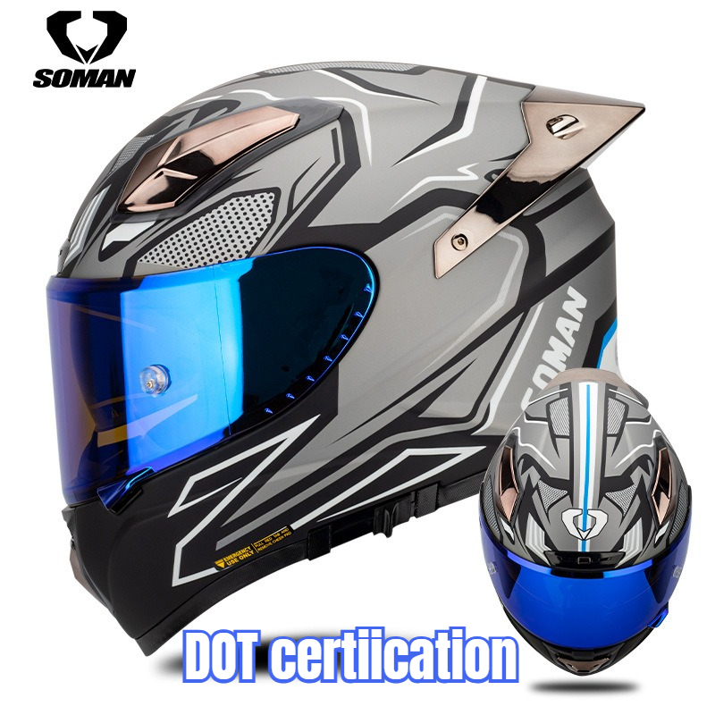 Мотоциклетный шлем Soman из уг – обзор и цена Carbon Fiber Lightweight Motorcycle Helmet