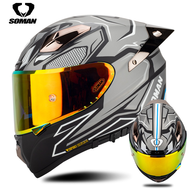 Мотоциклетный шлем Soman из уг – обзор и цена Carbon Fiber Lightweight Motorcycle Helmet