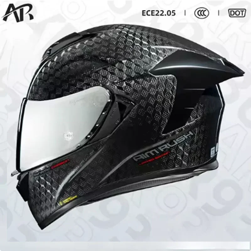 AR 12K мотоциклетный шлем из у – обзор и цена Carbon Fiber Lightweight Motorcycle Helmet