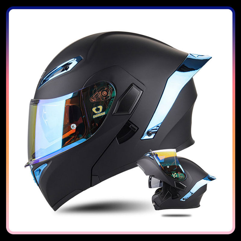 Универсальные откидные мотоцик – обзор и цена Dual Visor Motorcycle Racing Helmet