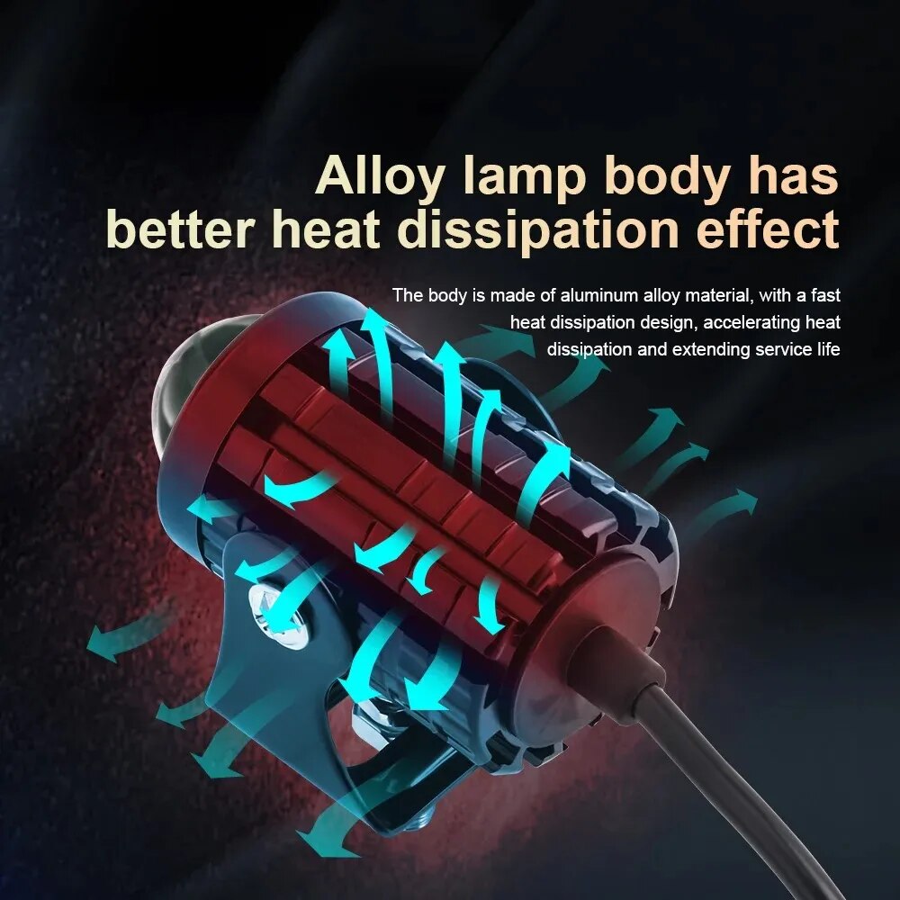 Универсальная светодиодная фар – обзор и цена Universal Motorcycle Led Headlight Projector