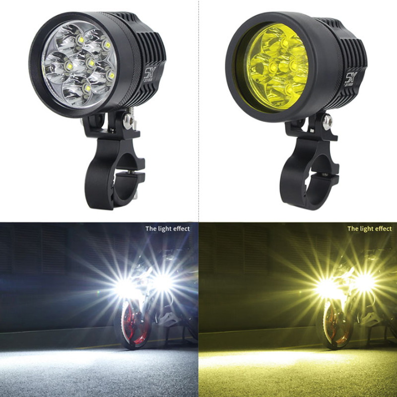 2 шт. универсальные светодиодн – обзор и цена Universal Motorcycle Led Headlight Projector