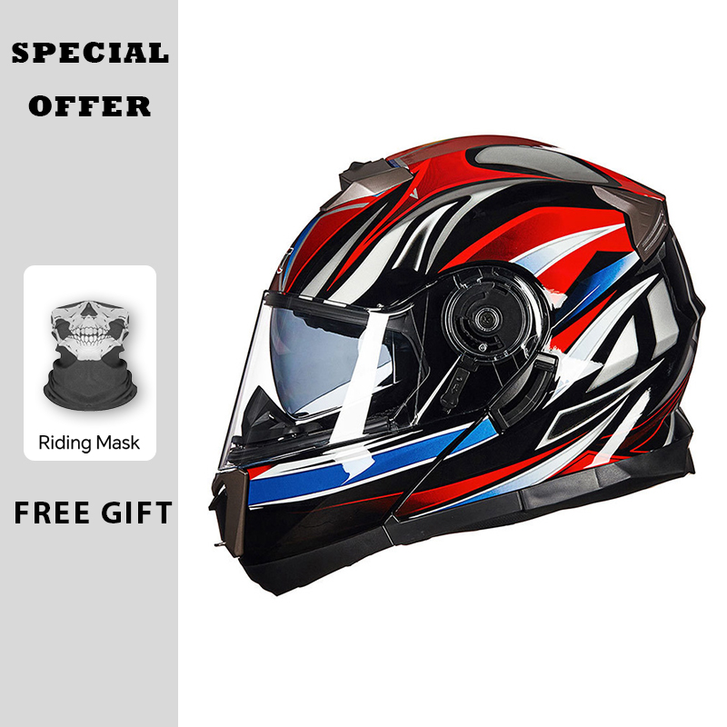Мотоциклетные шлемы, модульный – обзор и цена Modular Flip Up Motorcycle Helmet Dot Approved
