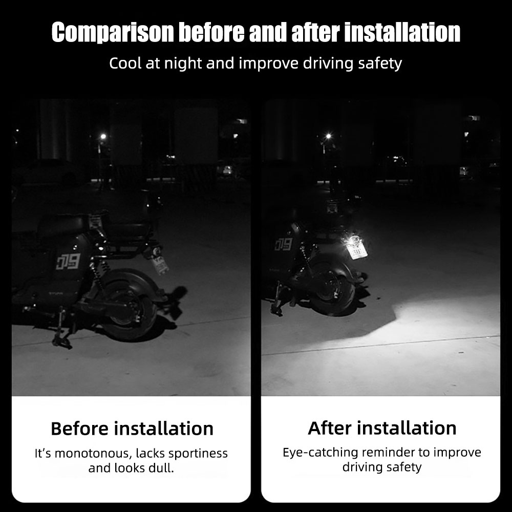 2 шт. светодиодных фонарей «Дь – обзор и цена Universal Motorcycle Led Headlight Projector