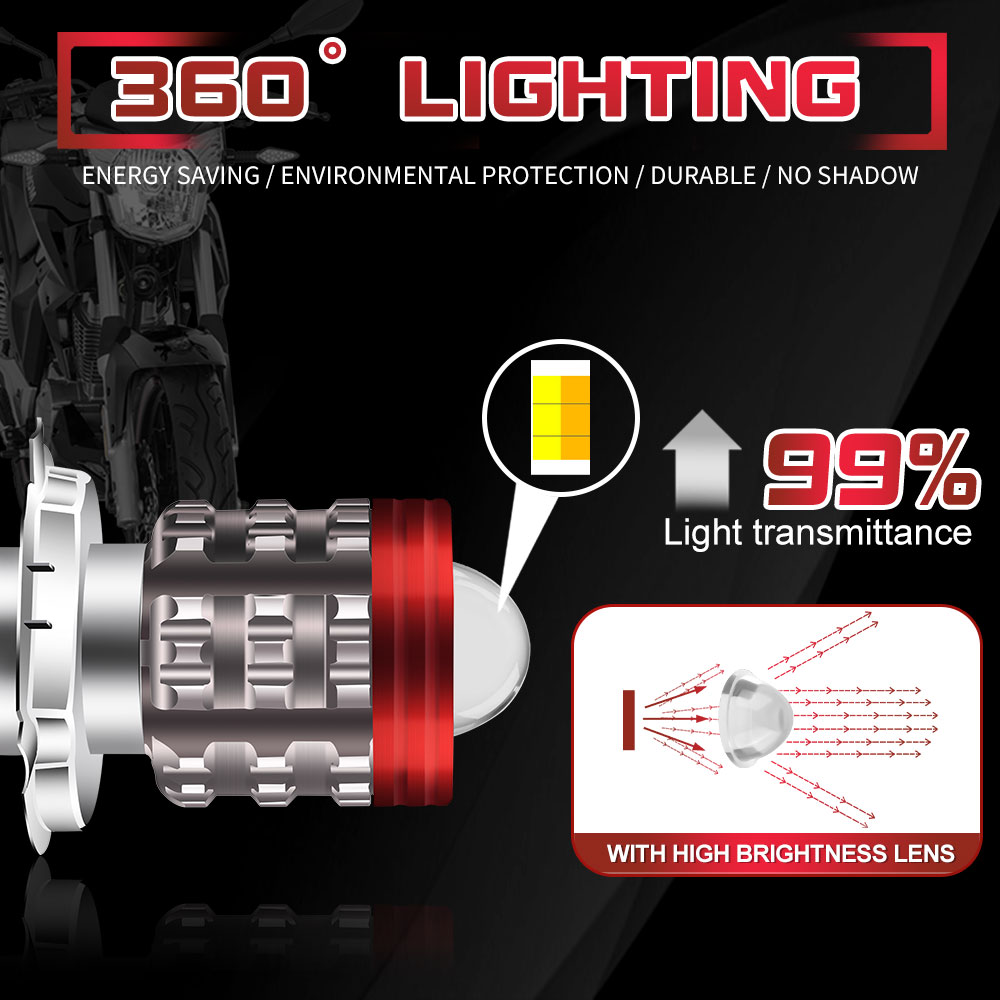 Универсальная лампа H4 светоди – обзор и цена Universal Motorcycle Led Headlight Projector