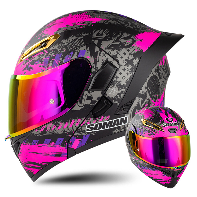 Мотоциклетный шлем с двойным о – обзор и цена Modular Flip Up Motorcycle Helmet Dot Approved