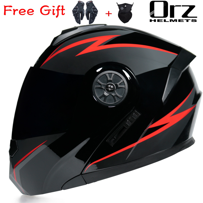 Мотошлем ORZ-161: новейшая мод – обзор и цена Modular Flip Up Motorcycle Helmet Dot Approved