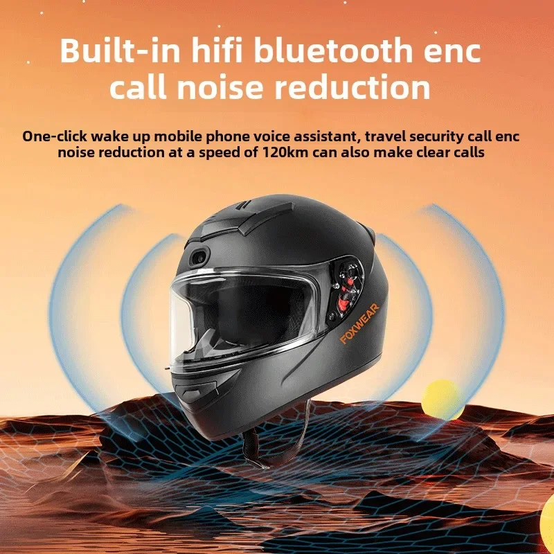 Мотоциклетный шлем AI Intellig – обзор и цена Full Face Motorcycle Helmet With Bluetooth