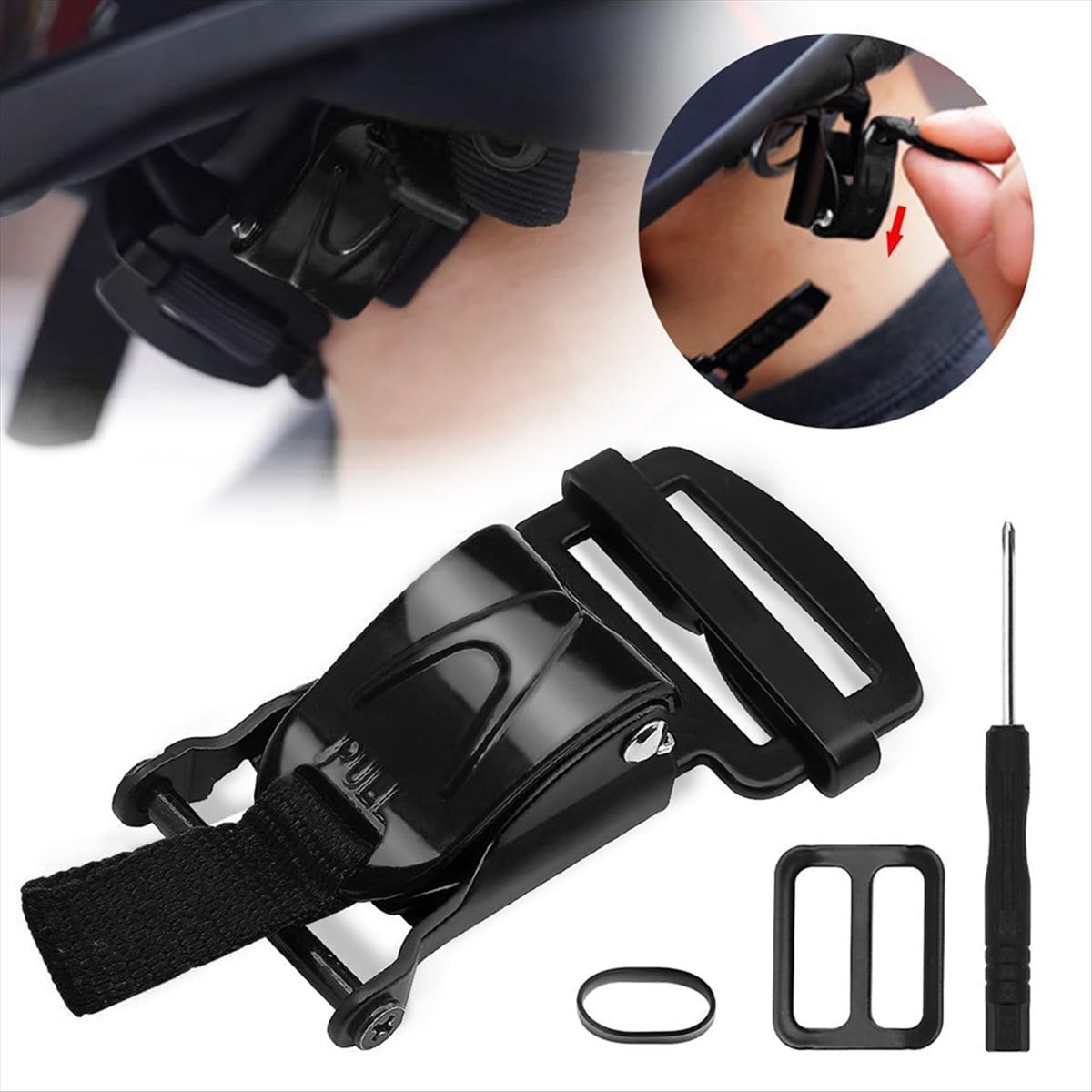 Совместимый комплект для быстр – обзор и цена Quick Release Buckle Motorcycle Helmet