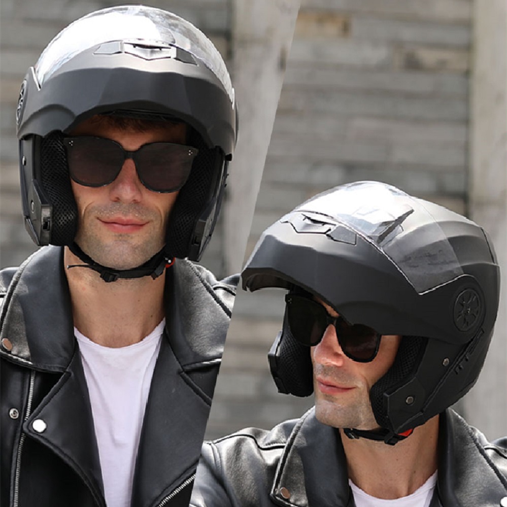 Индивидуальный мотоциклетный ш – обзор и цена Modular Flip Up Motorcycle Helmet Dot Approved