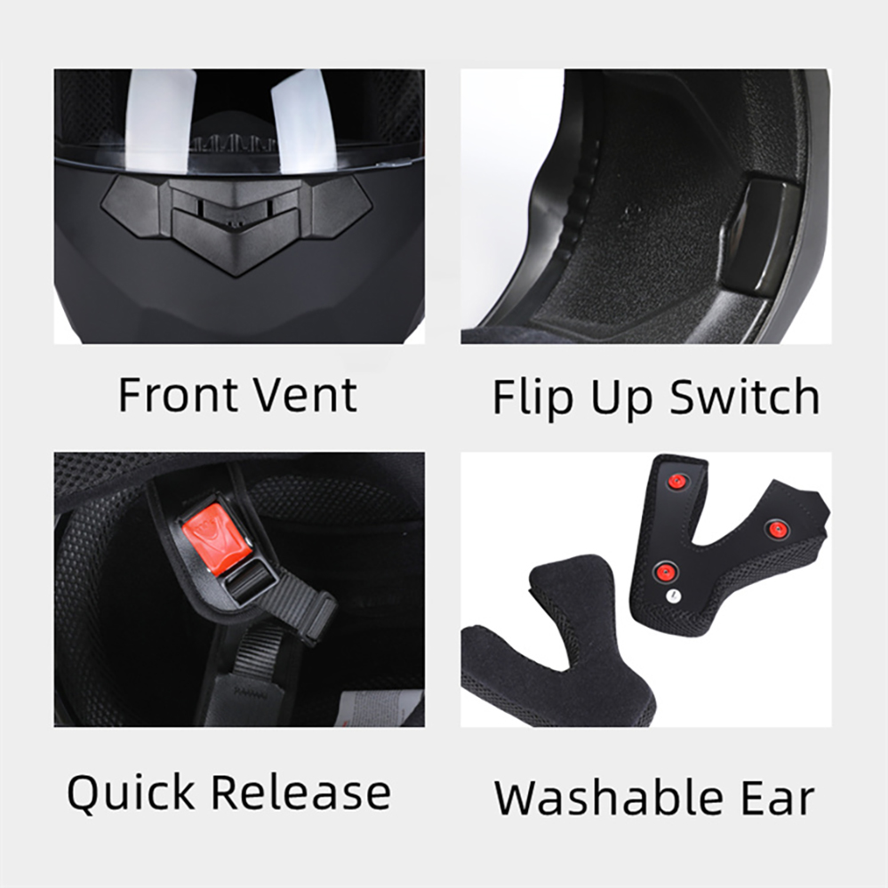 Индивидуальный мотоциклетный ш – обзор и цена Modular Flip Up Motorcycle Helmet Dot Approved